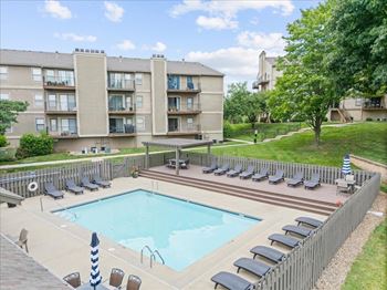 Outdoor swimming pool view